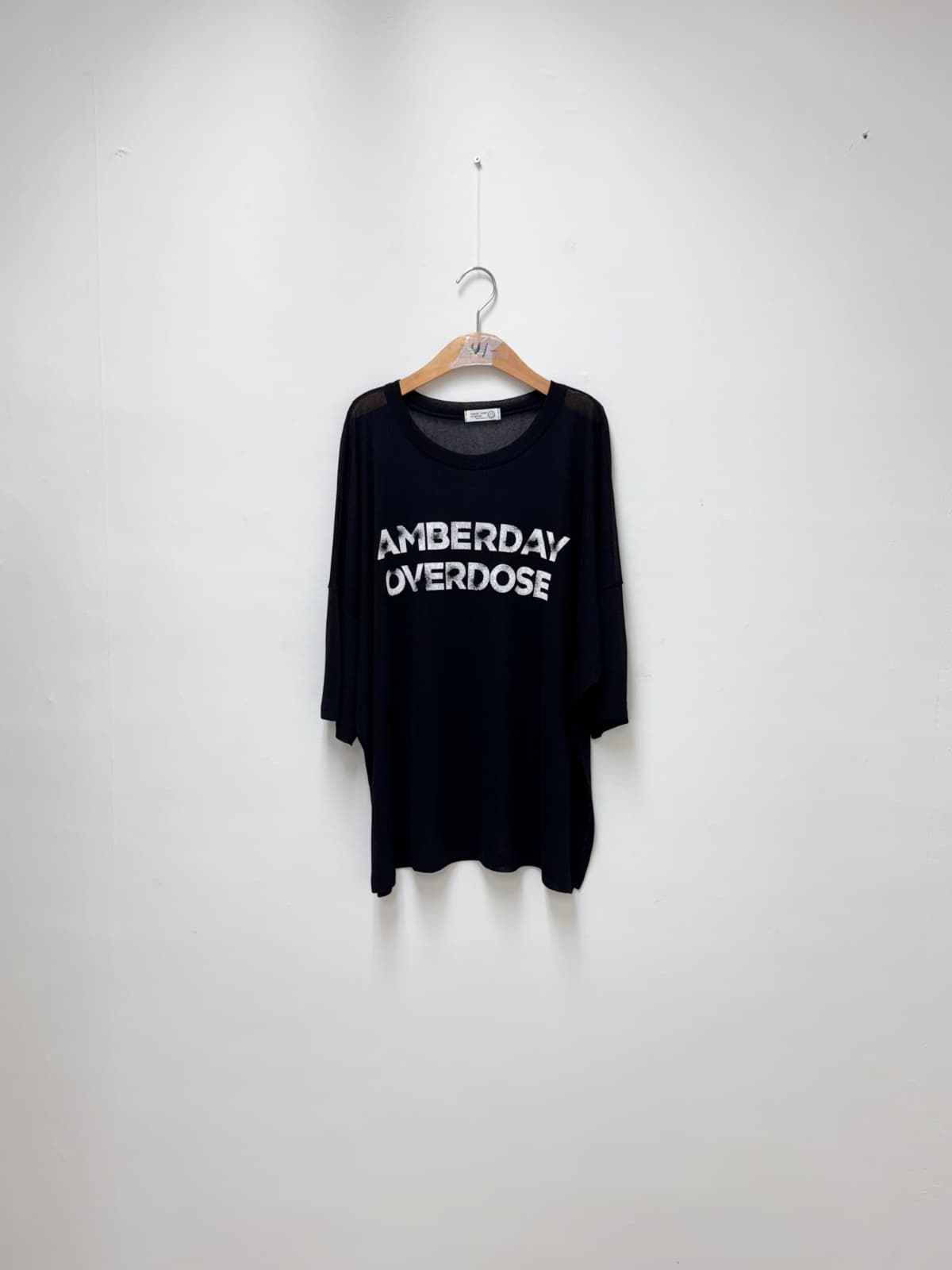 Amber Day T-shirt (See-through oversized boxy tee) - 이미지 8
