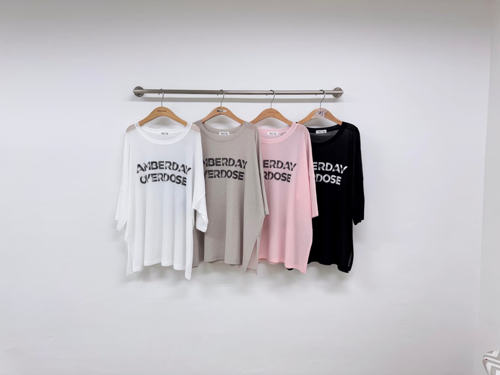 Amber Day T-shirt (See-through oversized boxy tee) - 이미지 4