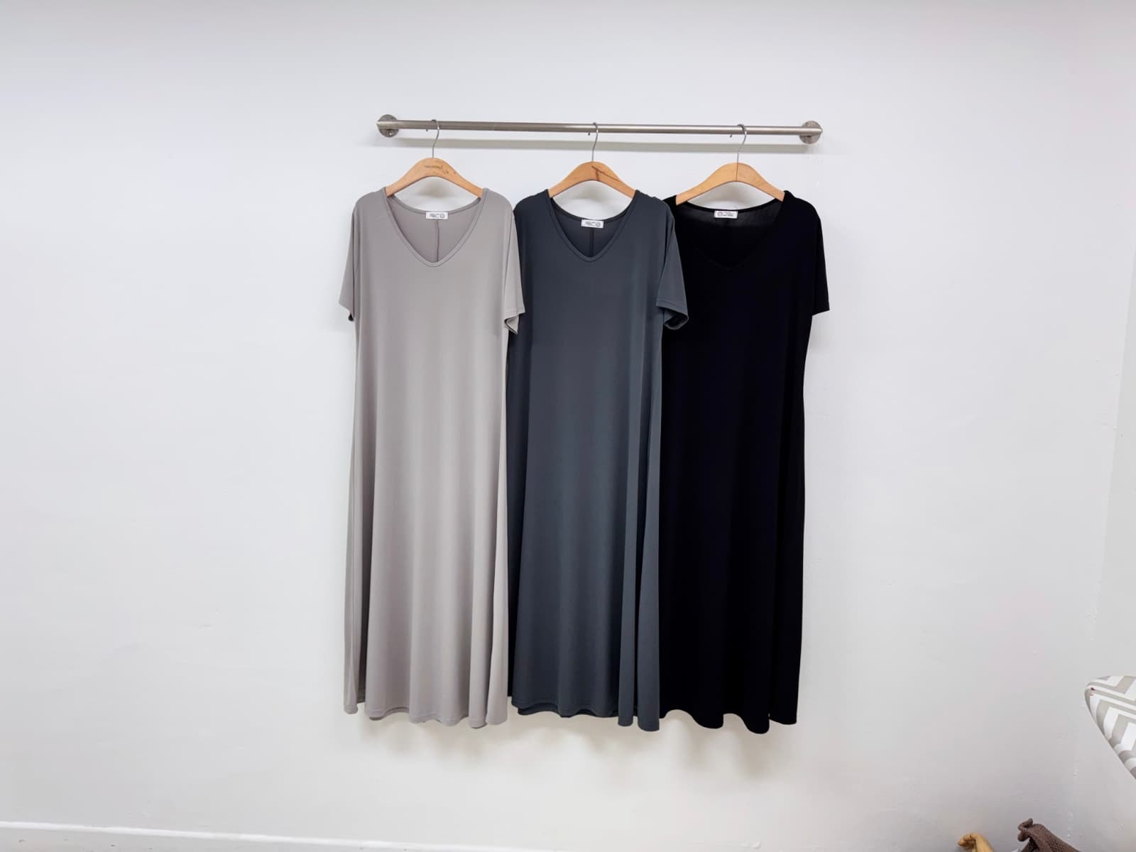 UV Long Dress (Flowy Spandex Cool Long Short Sleeve Dress - 이미지 3