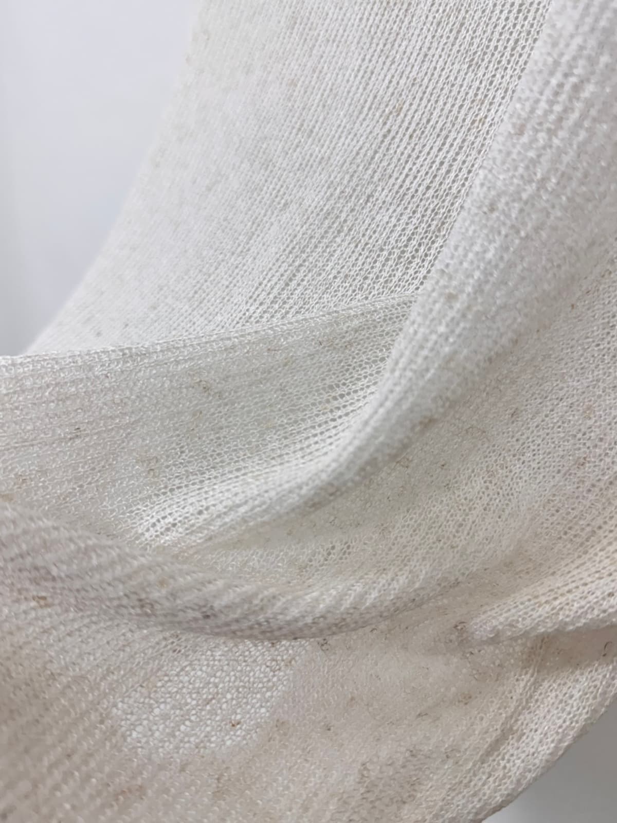 Linen Back Slit T-shirt (Knit T-shirt Batwing Round Neck - 이미지 11