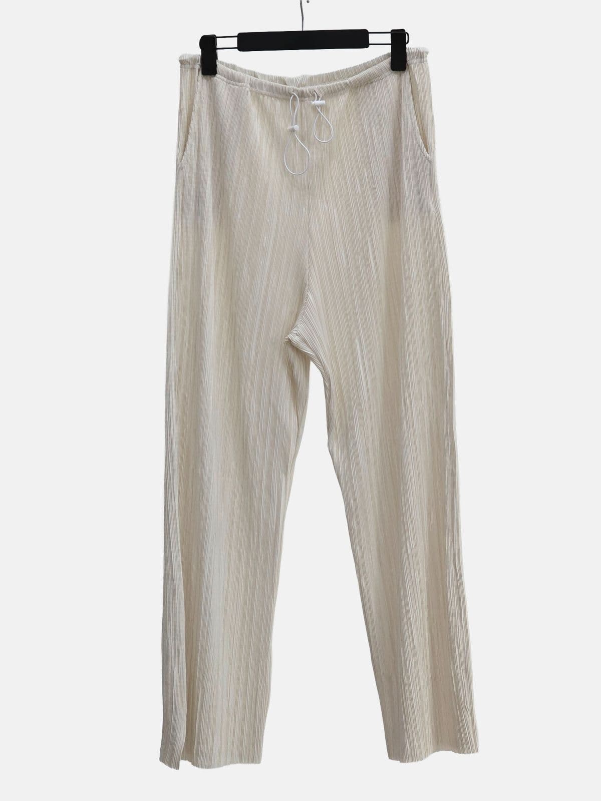 Pleated Stopper Banding String Wide Pants - 이미지 8