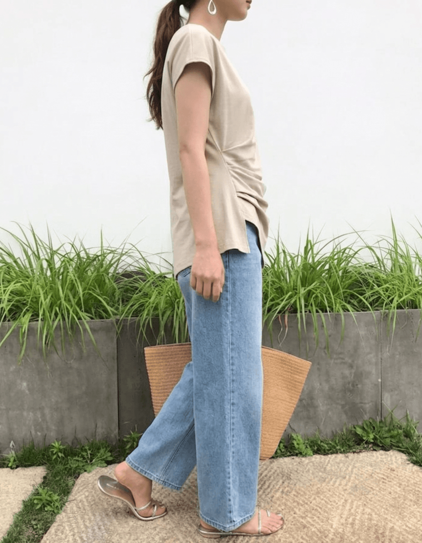 Spring/Summer New Arrival 26SS Draping Line Blouse - 이미지 3