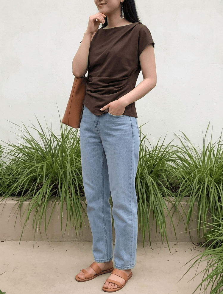 Spring/Summer New Arrival 26SS Draping Line Blouse - 이미지 7
