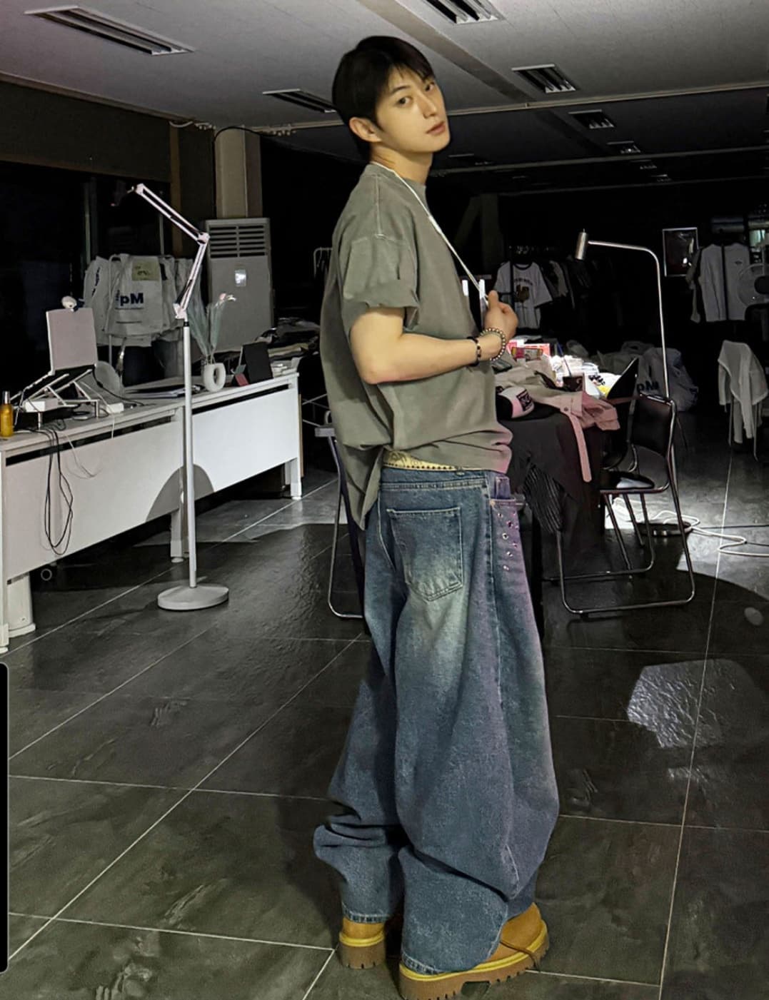 No. 854 Curved Jeans Curved Pants Wide Jeans - 이미지 7