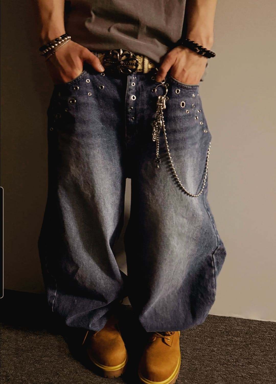No. 854 Curved Jeans Curved Pants Wide Jeans - 이미지 12
