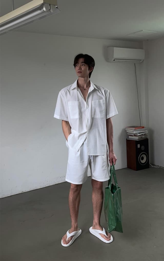 No. 844 Linen Shirt Linen Shirt Set Up - 이미지 12