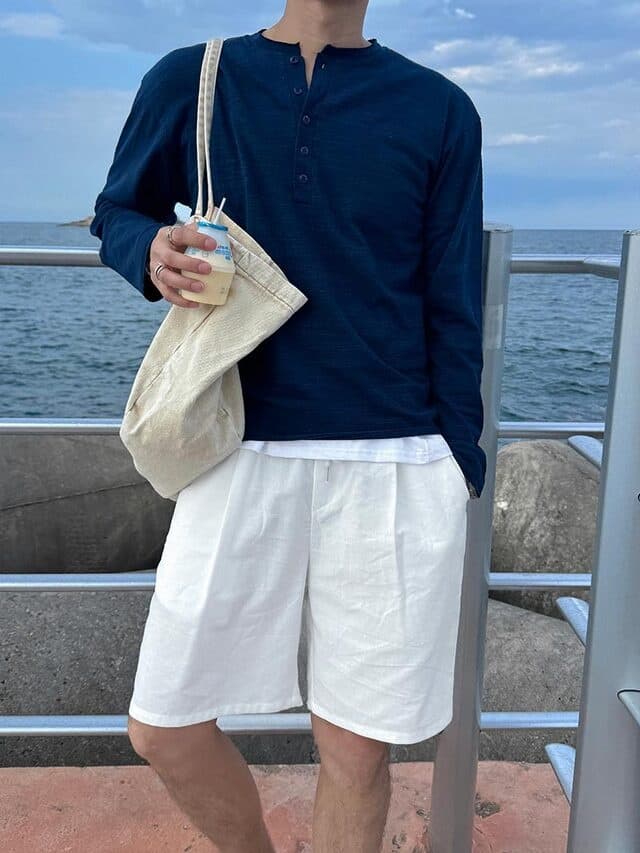 No. 668 Linen Single-Pleat Shorts - 이미지 4