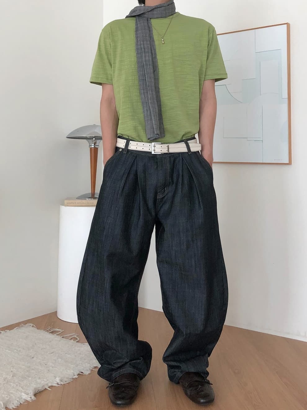 No. 840 Curved Jeans Curved Pants Wide Jeans - 이미지 8