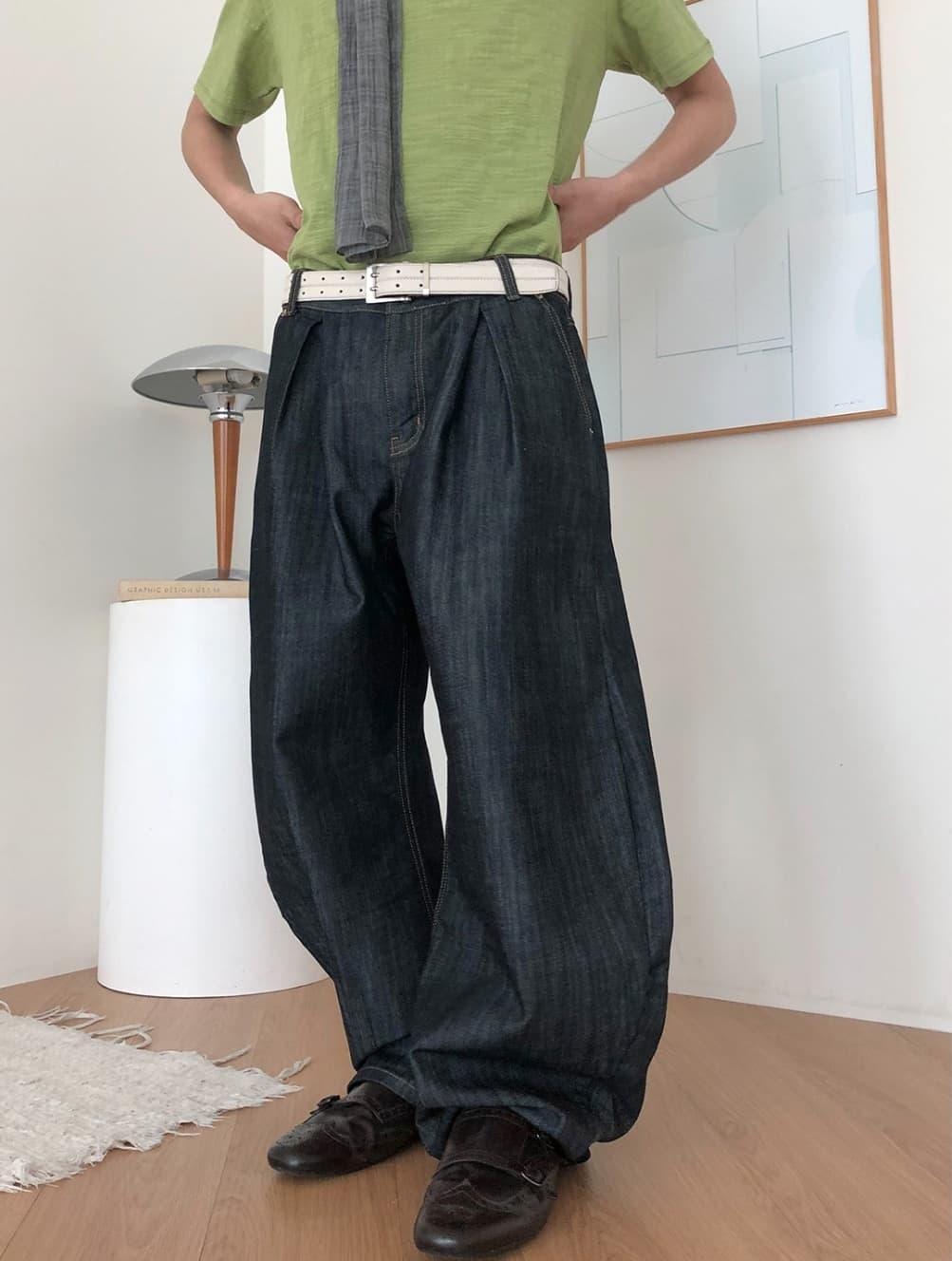 No. 840 Curved Jeans Curved Pants Wide Jeans - 이미지 7