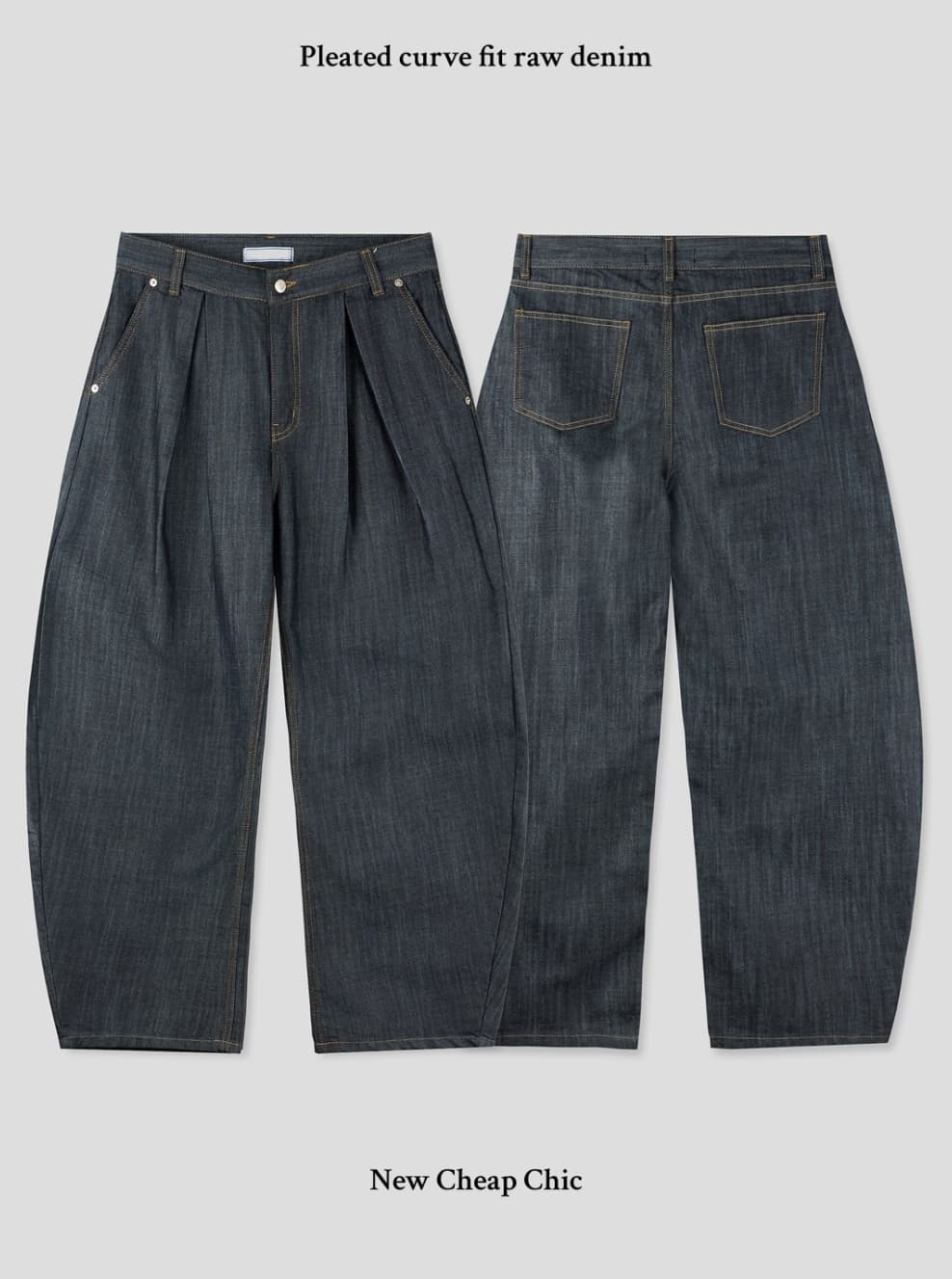 No. 840 Curved Jeans Curved Pants Wide Jeans - 이미지 17