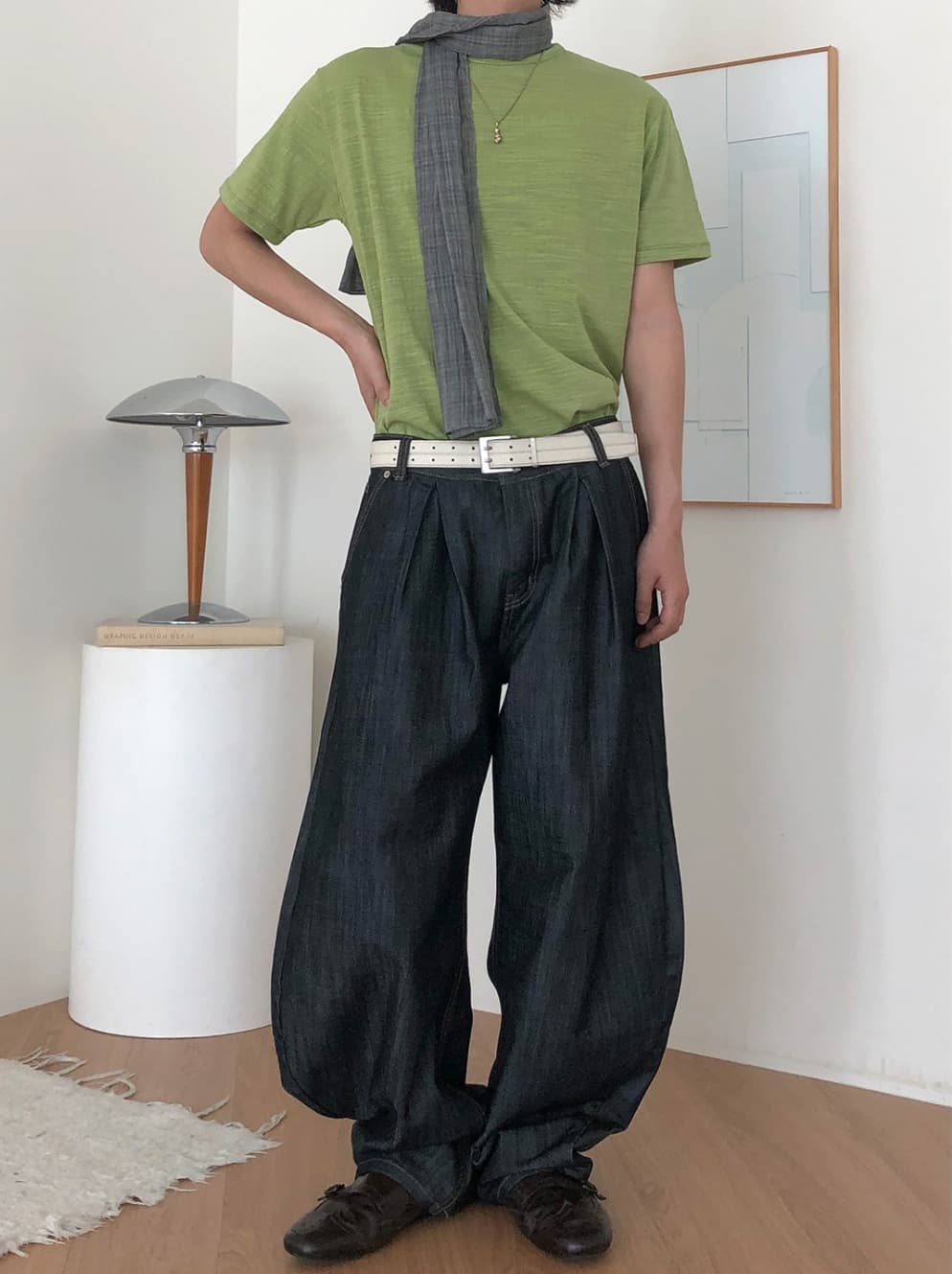 No. 840 Curved Jeans Curved Pants Wide Jeans - 이미지 3