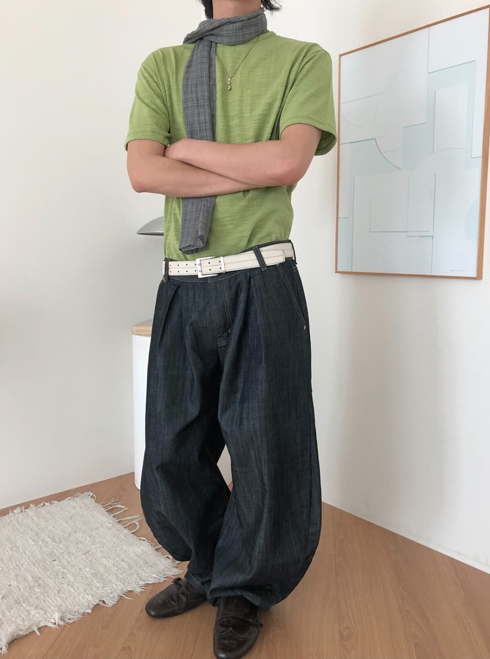 No. 840 Curved Jeans Curved Pants Wide Jeans - 이미지 13