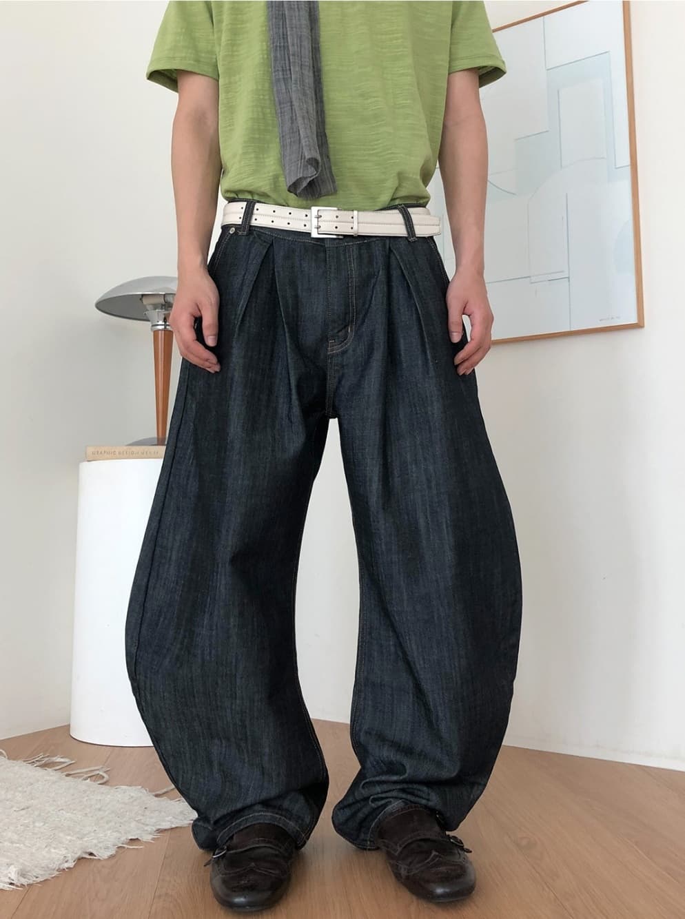 No. 840 Curved Jeans Curved Pants Wide Jeans - 이미지 15
