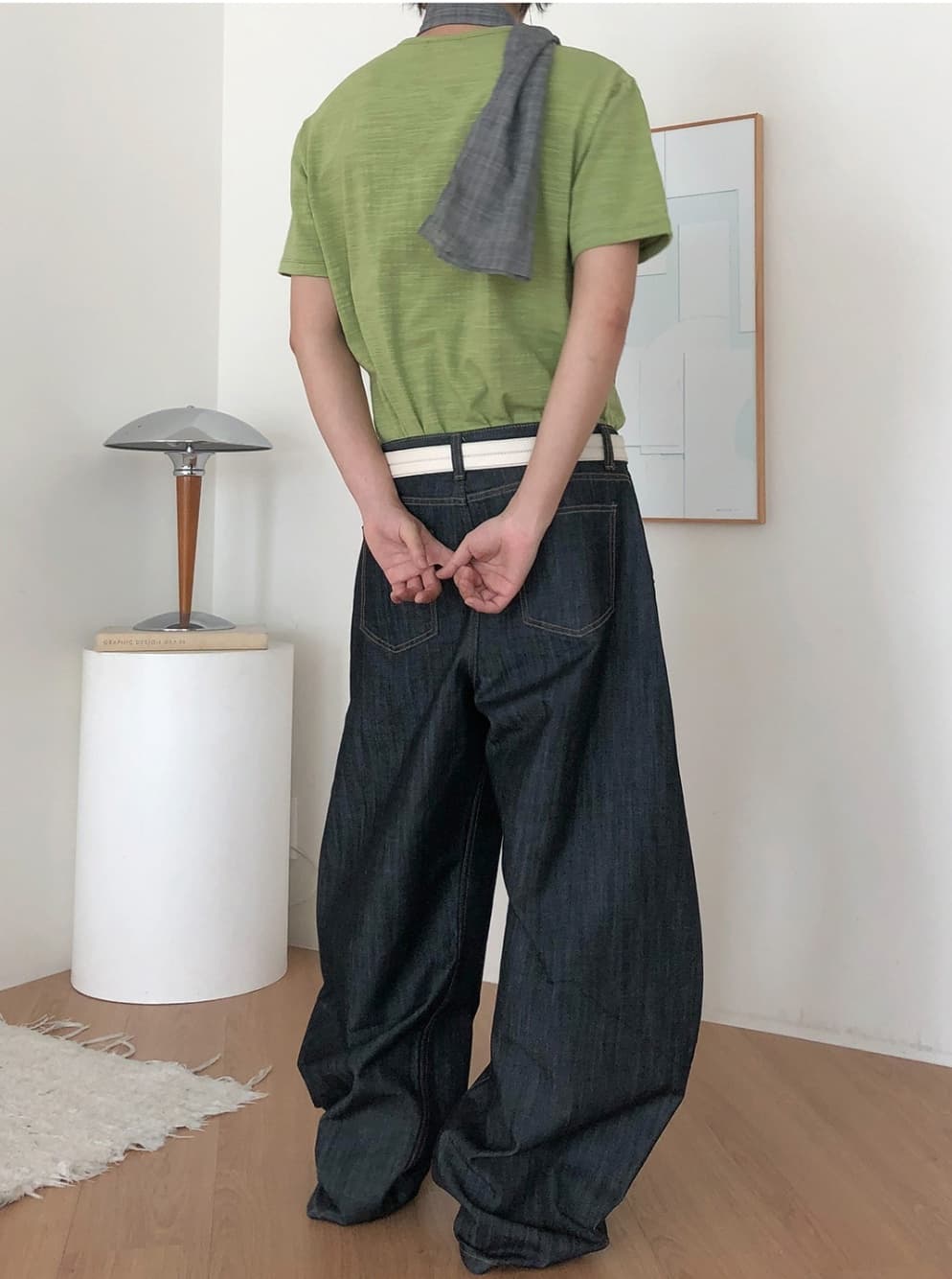 No. 840 Curved Jeans Curved Pants Wide Jeans - 이미지 6