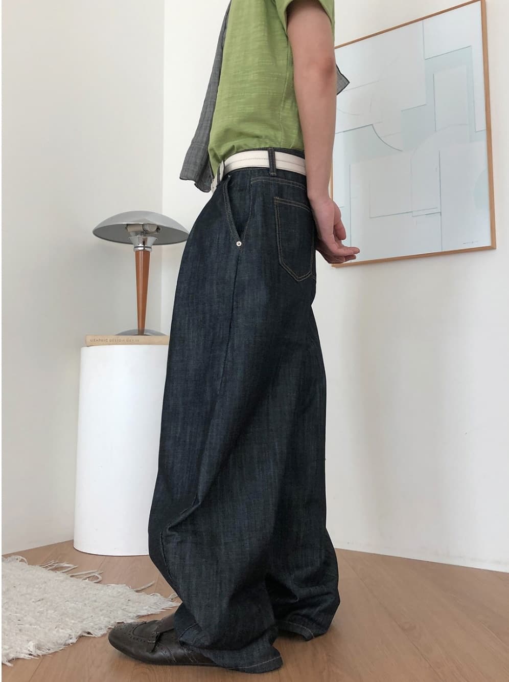 No. 840 Curved Jeans Curved Pants Wide Jeans - 이미지 12