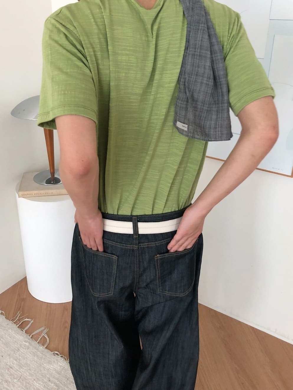 No. 840 Curved Jeans Curved Pants Wide Jeans - 이미지 9