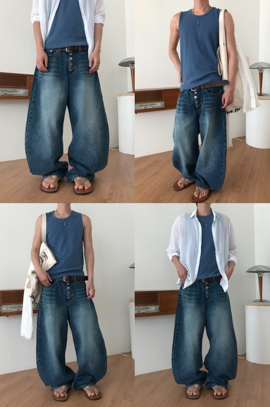 No. 855 Curved Jeans Curved Pants Wide Jeans - 이미지 10