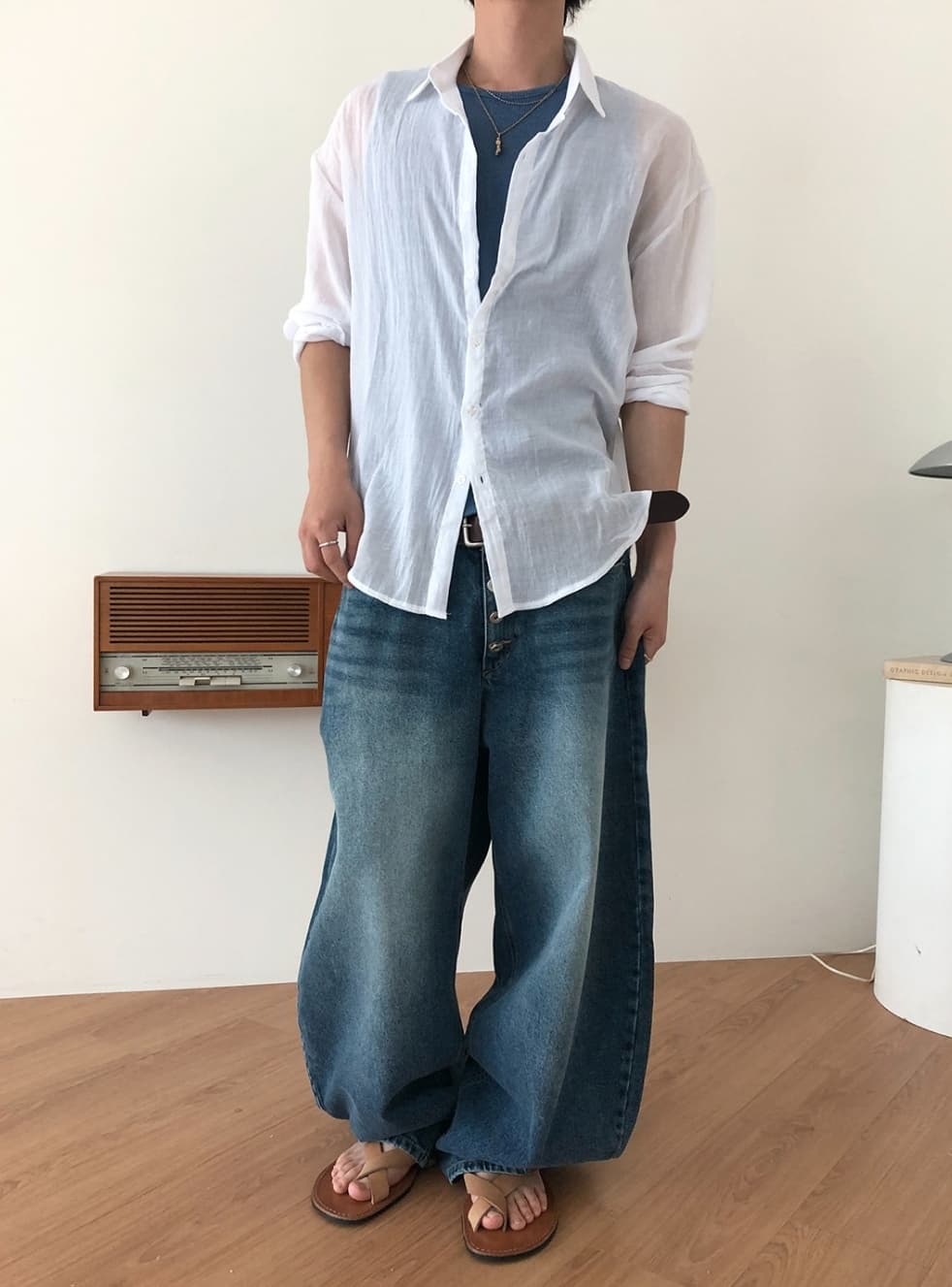 No. 855 Curved Jeans Curved Pants Wide Jeans - 이미지 11