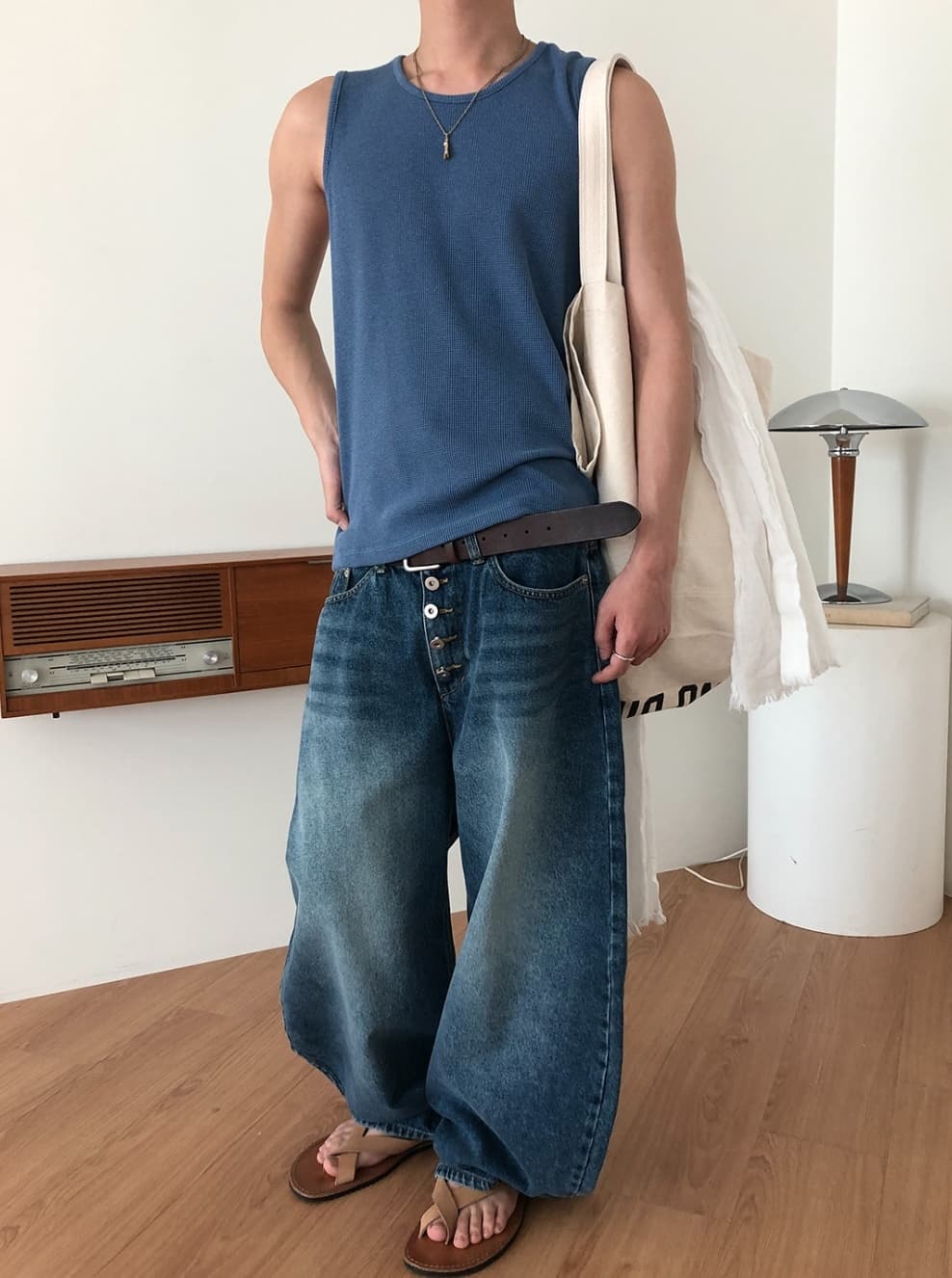 No. 855 Curved Jeans Curved Pants Wide Jeans - 이미지 6