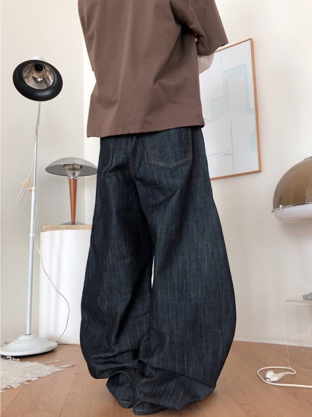 No. 843 Curved Jeans Curved Pants Wide Jeans - 이미지 10
