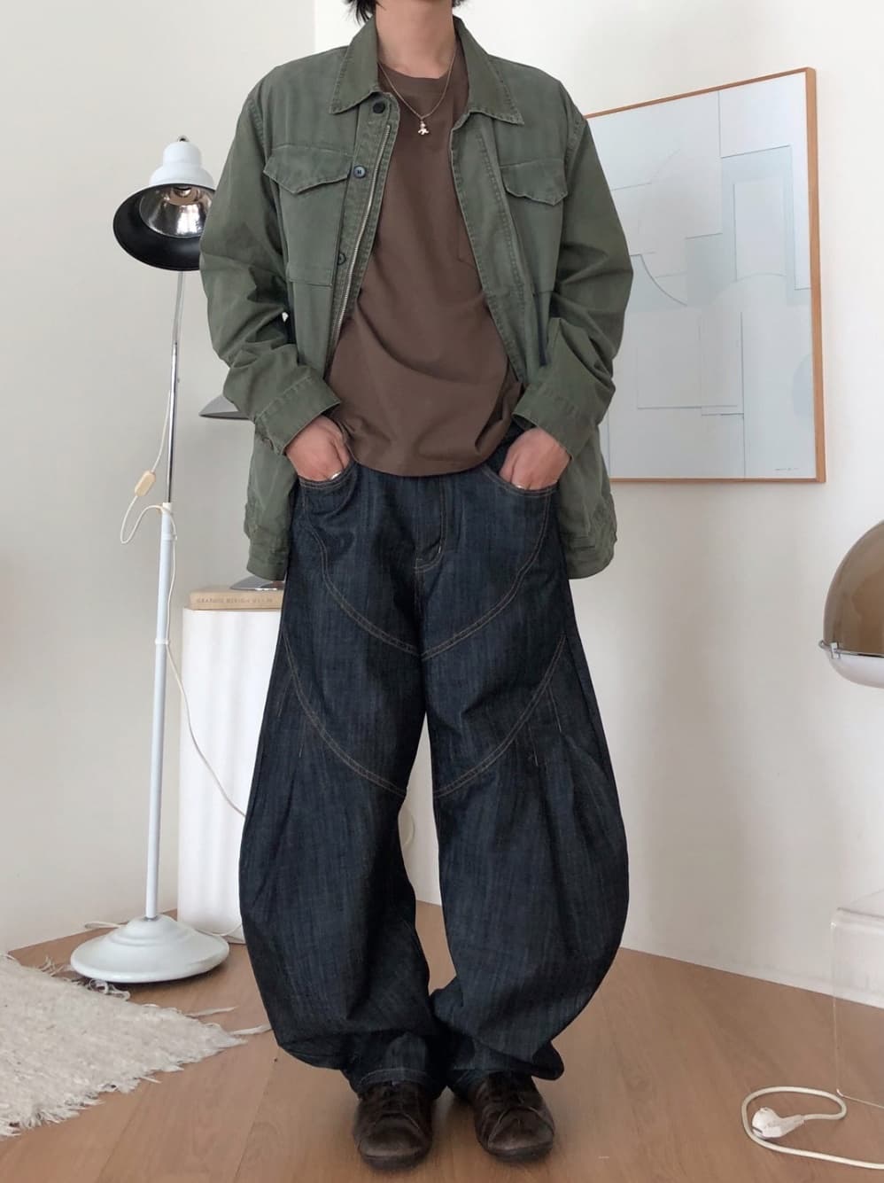 No. 843 Curved Jeans Curved Pants Wide Jeans - 이미지 11