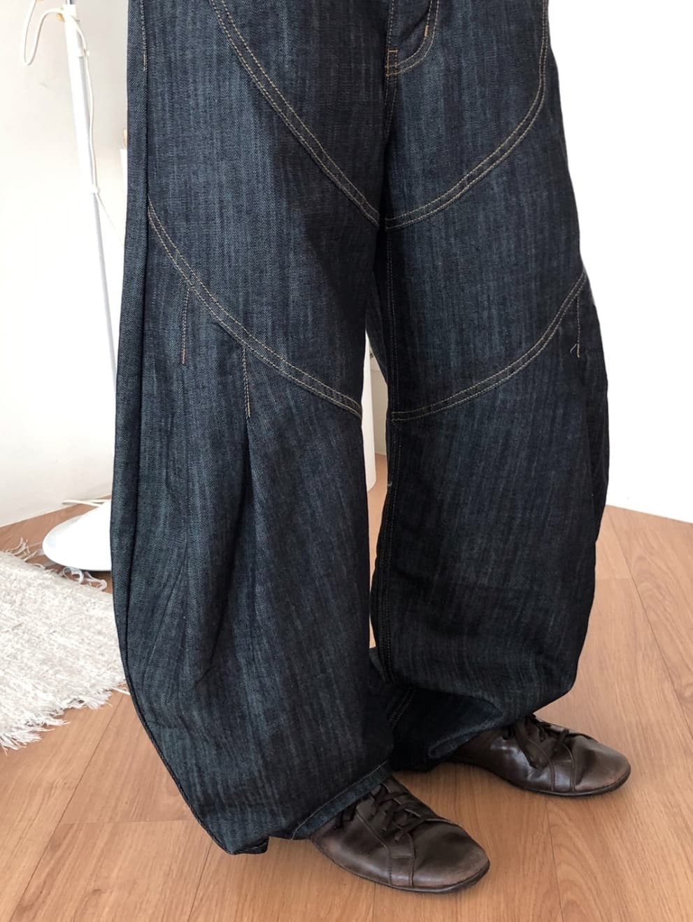 No. 843 Curved Jeans Curved Pants Wide Jeans - 이미지 15