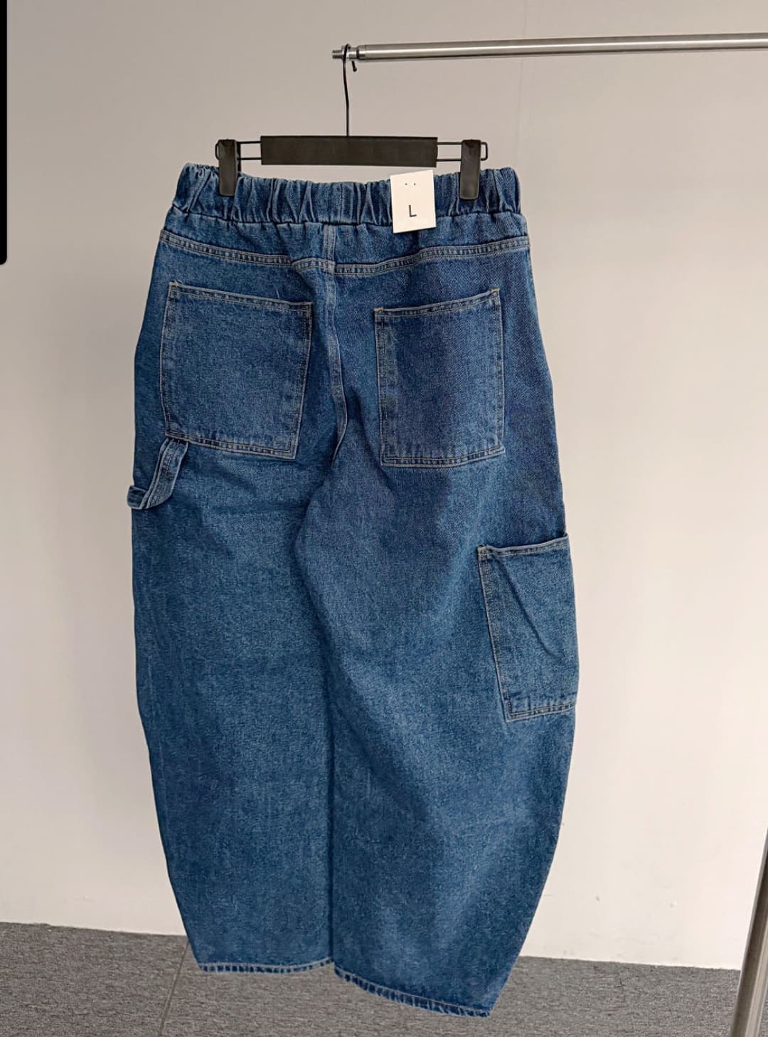No. 842 Curved Jeans Curved Pants Wide Jeans Elastic Waist Jeans - 이미지 17