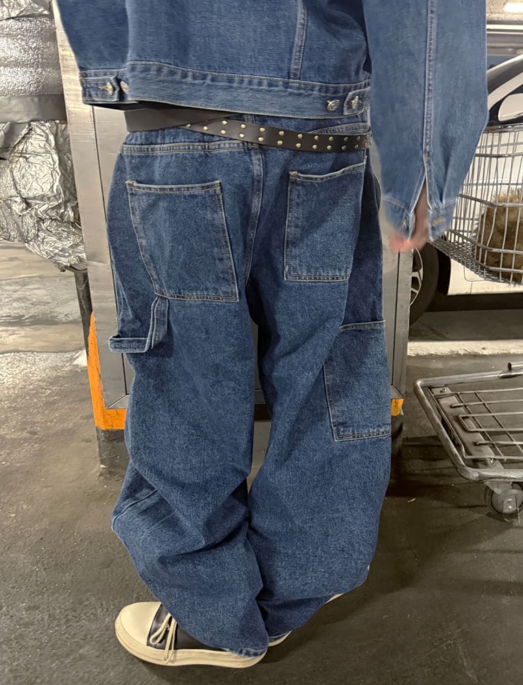 No. 842 Curved Jeans Curved Pants Wide Jeans Elastic Waist Jeans - 이미지 9