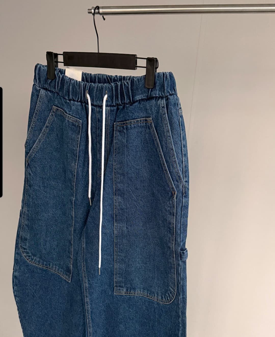 No. 842 Curved Jeans Curved Pants Wide Jeans Elastic Waist Jeans - 이미지 18