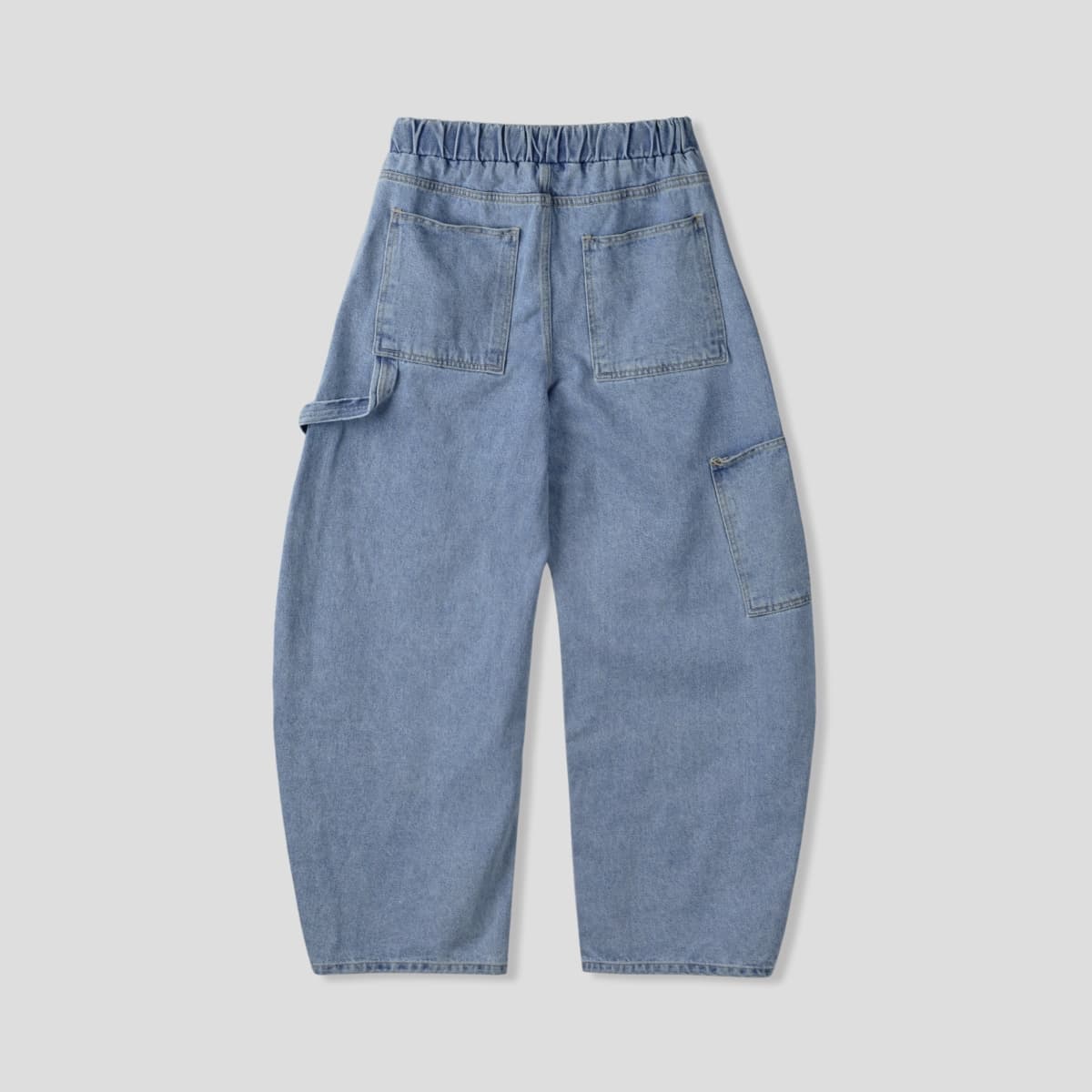 No. 842 Curved Jeans Curved Pants Wide Jeans Elastic Waist Jeans - 이미지 15