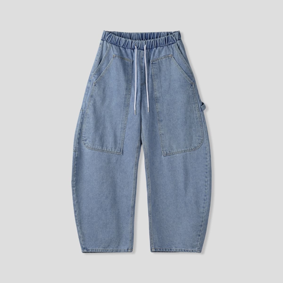 No. 842 Curved Jeans Curved Pants Wide Jeans Elastic Waist Jeans - 이미지 14