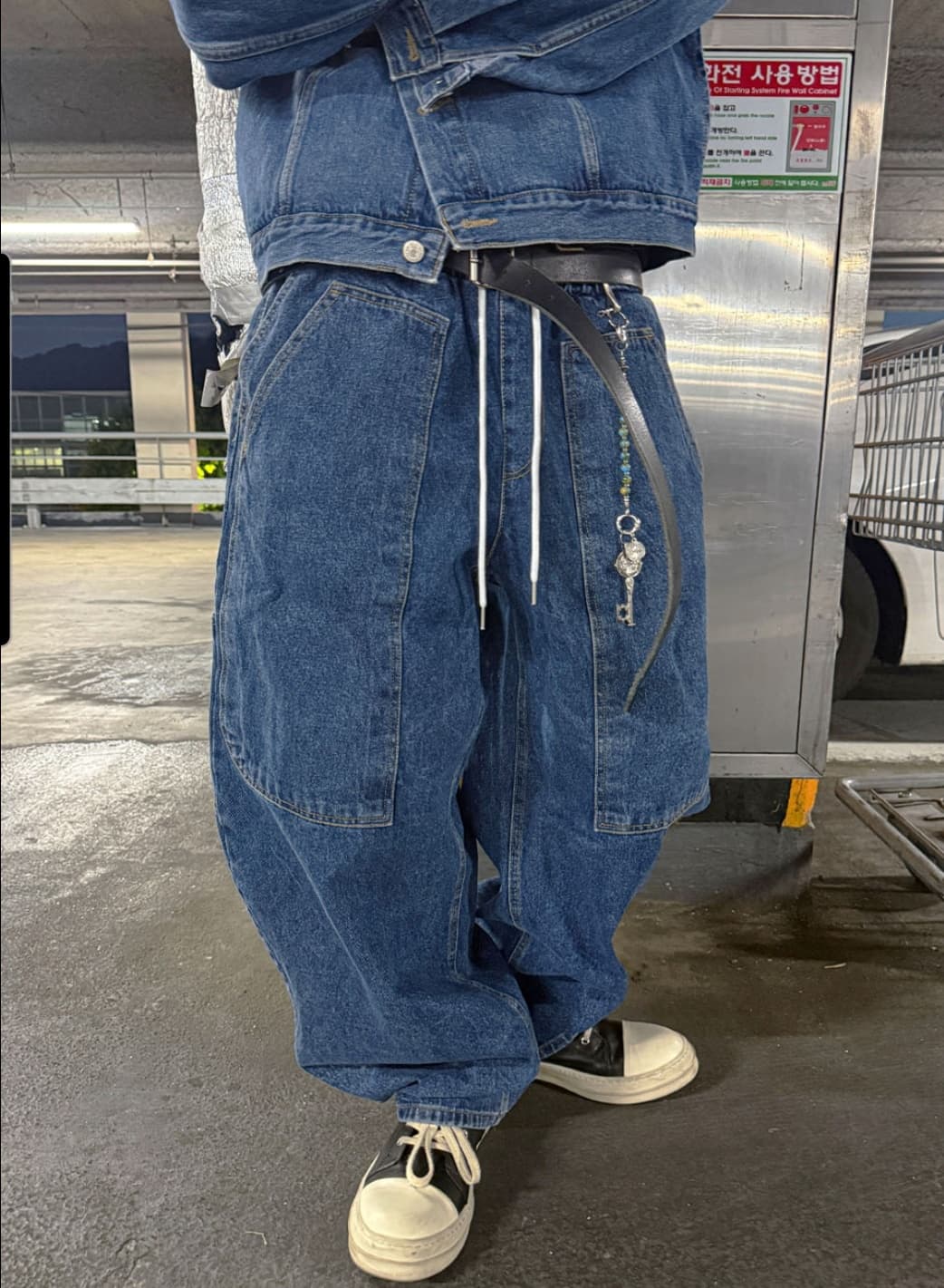 No. 842 Curved Jeans Curved Pants Wide Jeans Elastic Waist Jeans - 이미지 7