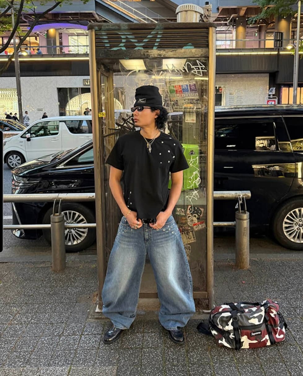No. 854 Curved Jeans Curved Pants Wide Jeans - 이미지 14