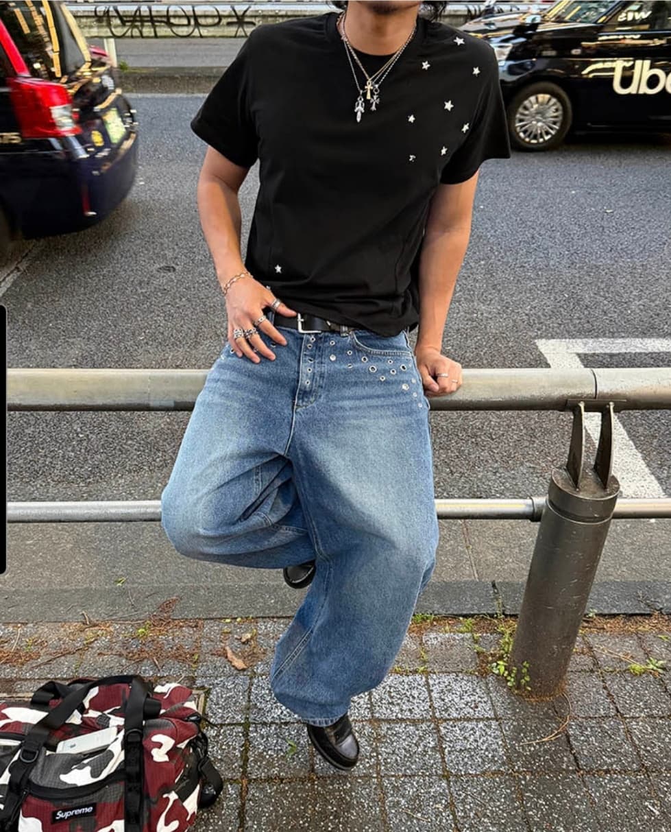 No. 854 Curved Jeans Curved Pants Wide Jeans - 이미지 15