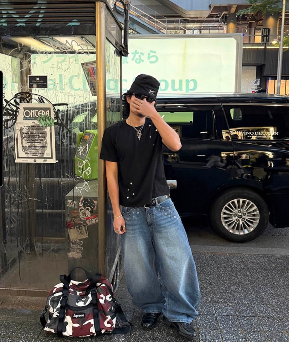 No. 854 Curved Jeans Curved Pants Wide Jeans - 이미지 16