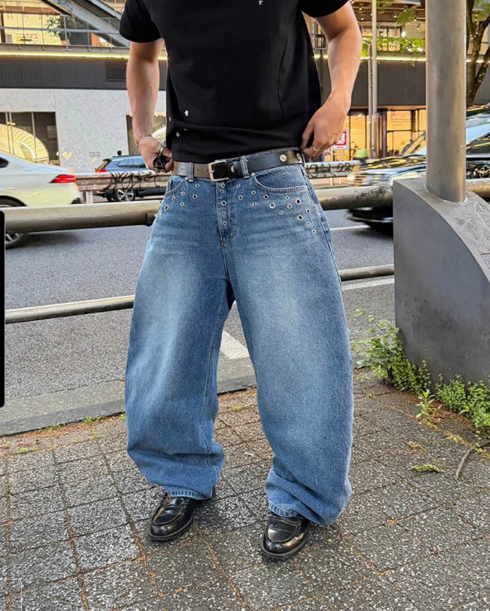No. 854 Curved Jeans Curved Pants Wide Jeans - 이미지 17