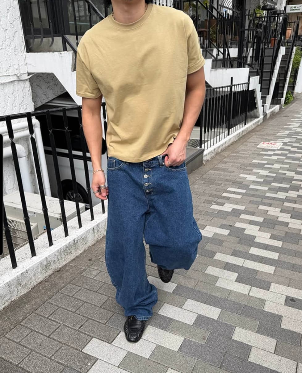 No. 850 Curved Jeans Curved Pants Wide Jeans - 이미지 12