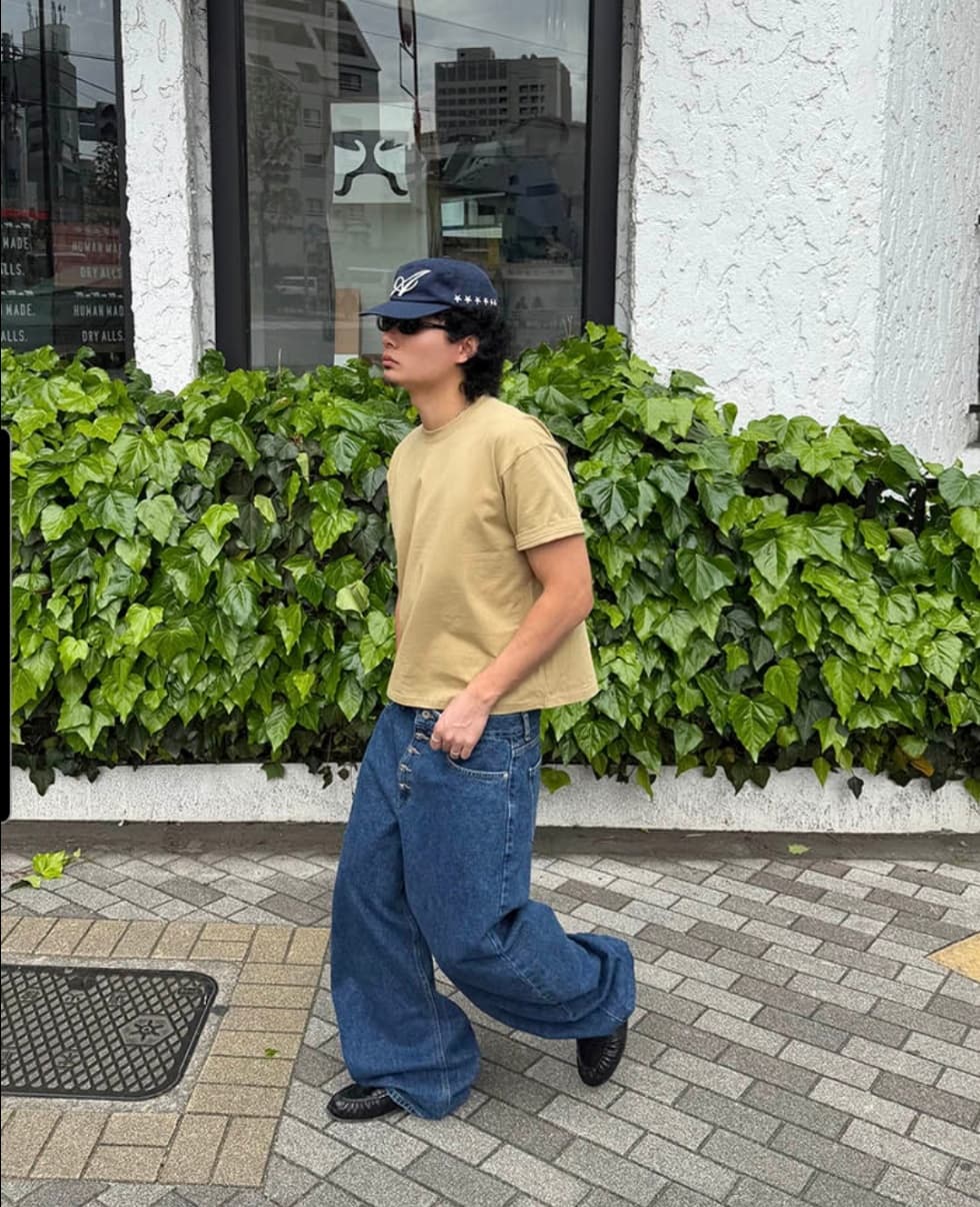 No. 850 Curved Jeans Curved Pants Wide Jeans - 이미지 7