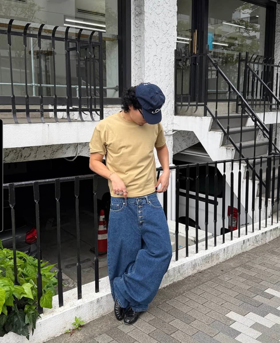 No. 850 Curved Jeans Curved Pants Wide Jeans - 이미지 13