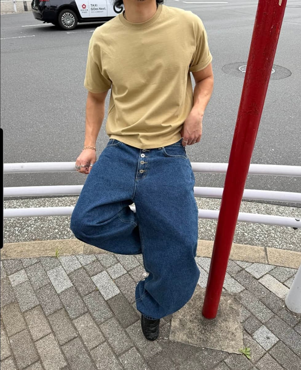 No. 850 Curved Jeans Curved Pants Wide Jeans - 이미지 15