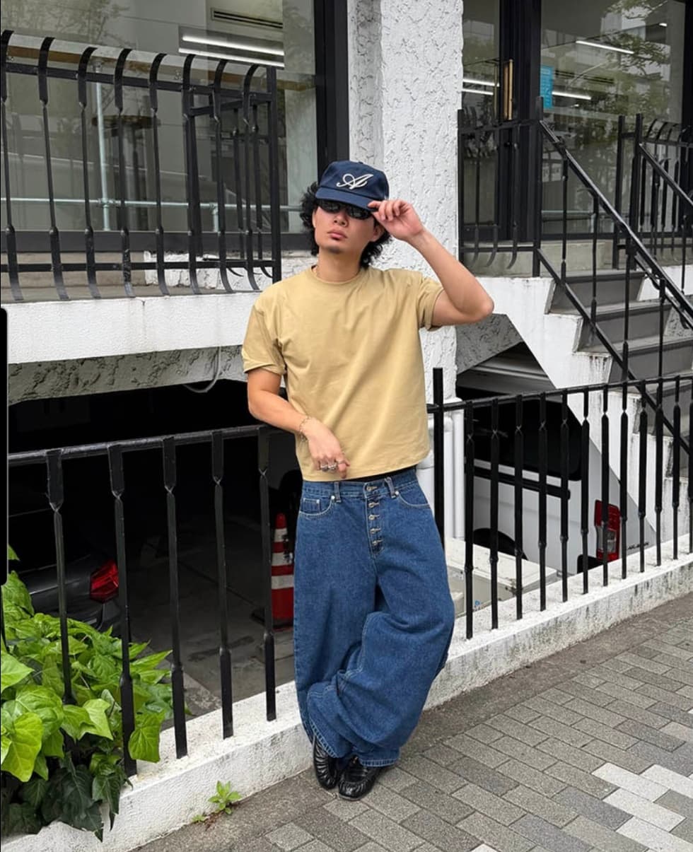 No. 850 Curved Jeans Curved Pants Wide Jeans - 이미지 9