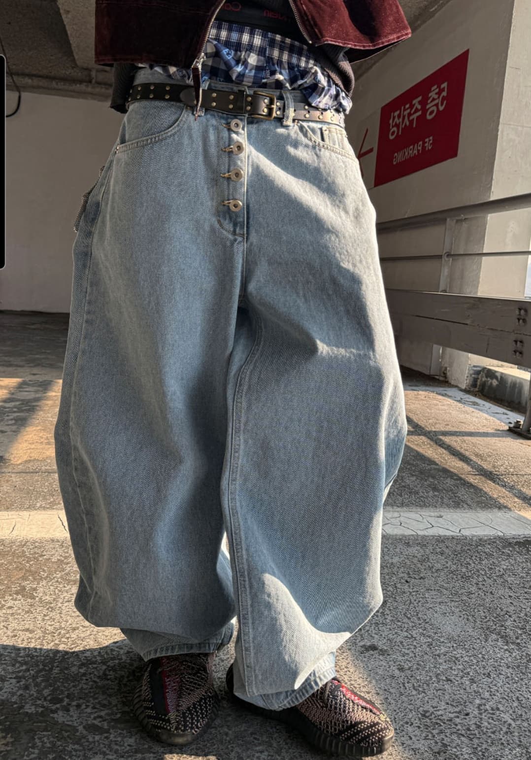 No. 851 Curved Jeans Curved Pants Wide Jeans - 이미지 1