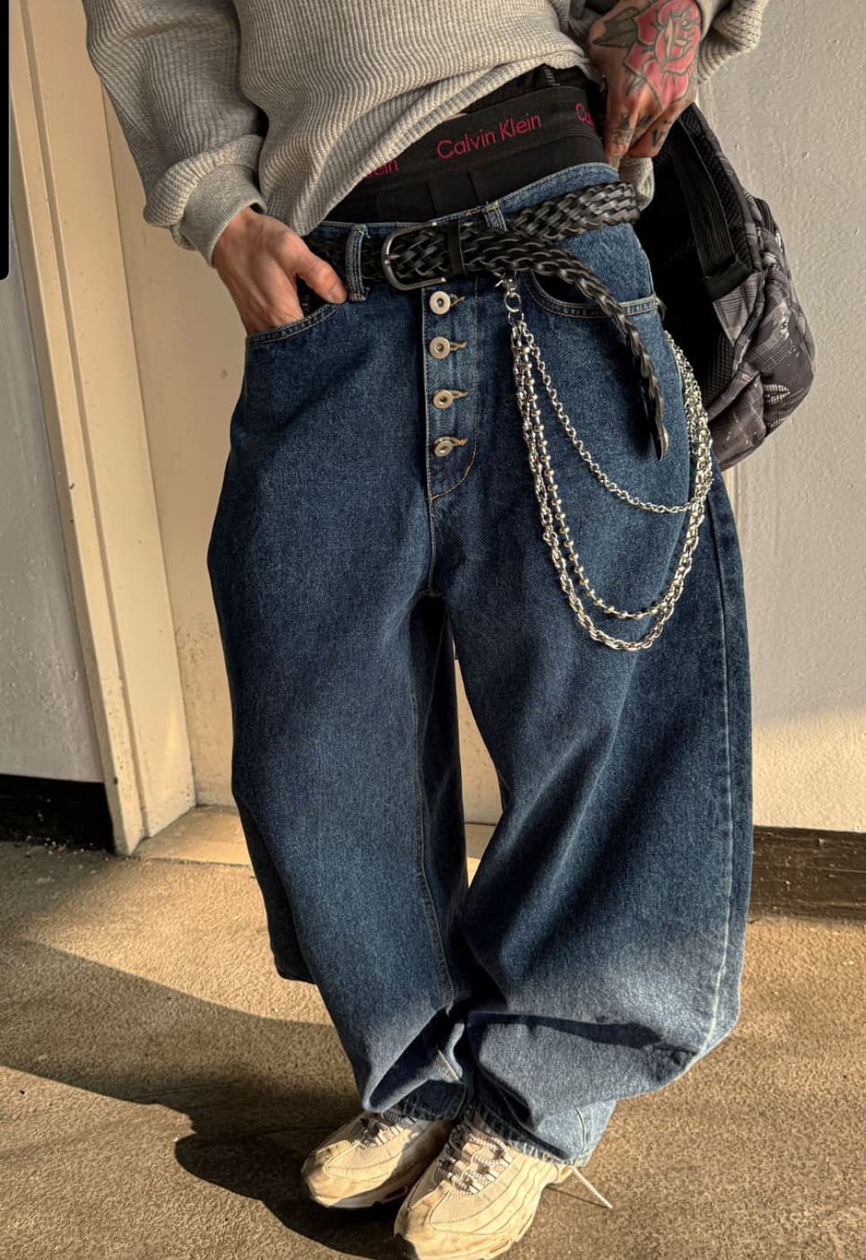 No. 851 Curved Jeans Curved Pants Wide Jeans - 이미지 3
