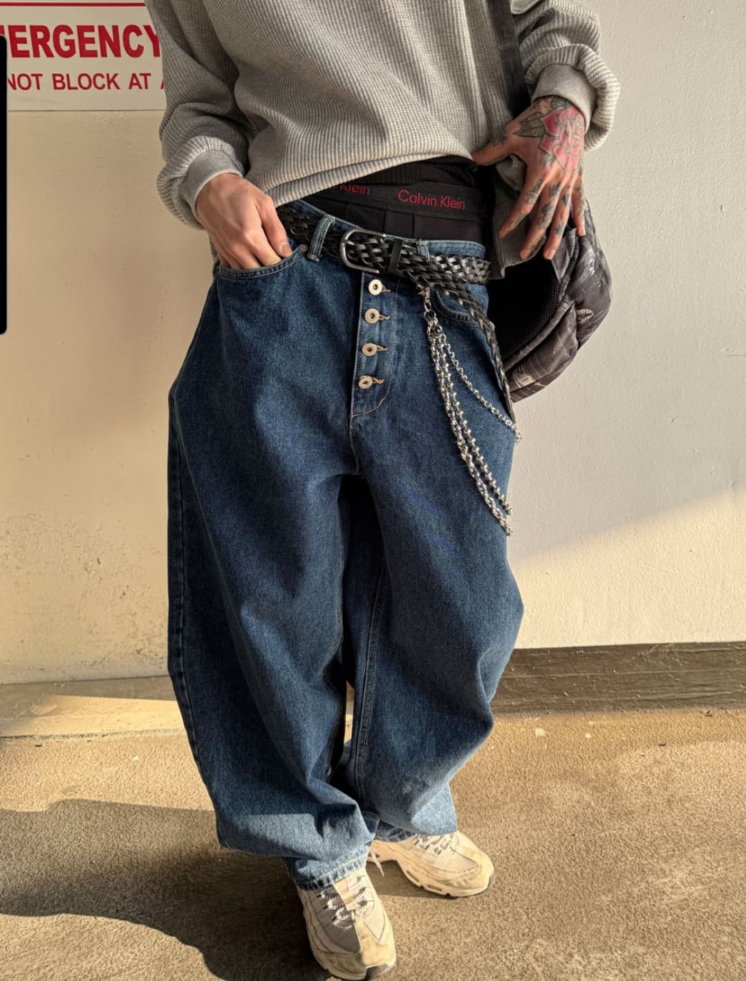 No. 851 Curved Jeans Curved Pants Wide Jeans - 이미지 1
